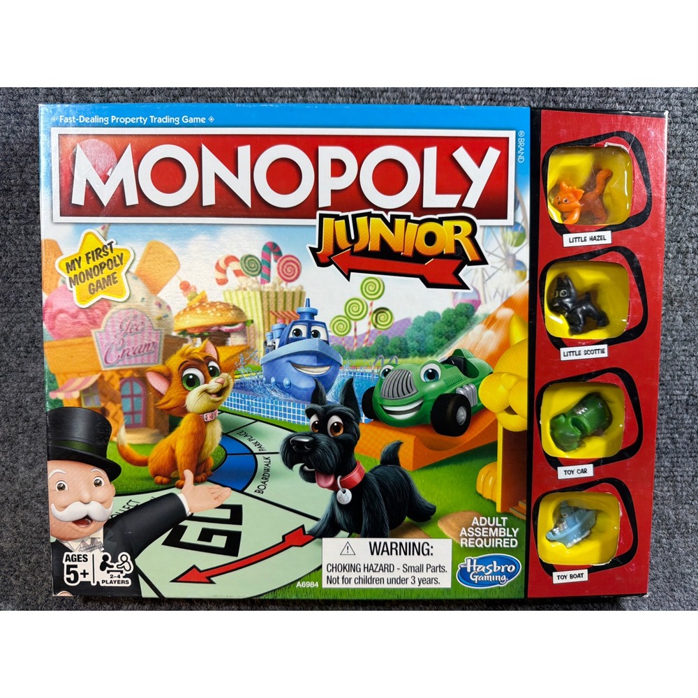 Hasbro Gaming Monopoly Junior Board Game My First Monopoly A6984 Kids Ages 5+